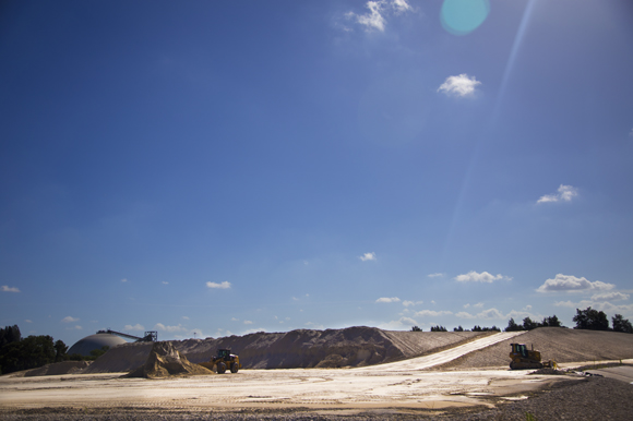 Gypsum at TECO is sold after being used in the plant's scrubber system. 