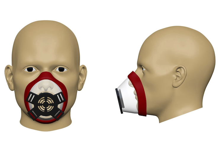 Renderings of the SynDaver respirator.