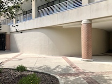 Site of new mural to be painted at HCC, Dale Mabry.