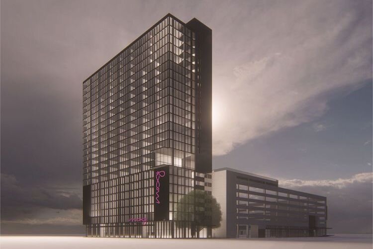 Plans call for a Marriott International Moxy Hotel to open in The Heights in 2022.