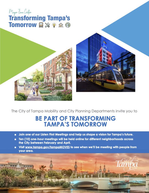 Transforming Tampa's Tomorrow flyer.