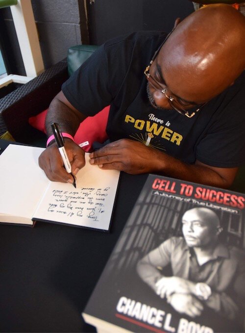 Chance L. Boyd, author of Cell to Success, recently hosted family and friends for a book signing and release event.