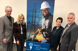 Pinellas County educators and students meet with employees from Duke Energy as part of the Career Leadership Awareness Forum.