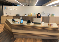 Pipeline reception area