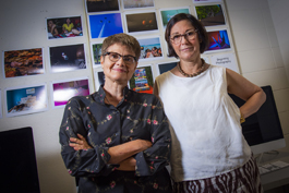 Delores Coe, left, and Leslie Elsasser are organizers of the Breaking Barriers program for vets.