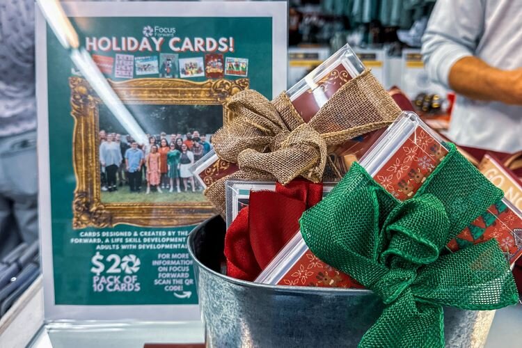 This year, Focus Forward's holiday cards are available to buy online and at Heads & Tails or CrossFit Hyde Park in Tampa.