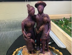 Model for 'Family' sculpture by Junior Polo