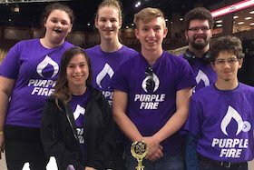 Florida Polytechnic University’s Purple Fire Robotics club.