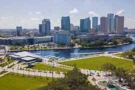 The Gasparilla Festival of the Arts 2020 will relocate to Julian B. Lane Riverfront Park.