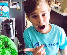 Fletcher Hammond whips up a batch of green putty or modeling clay on the stovetop.