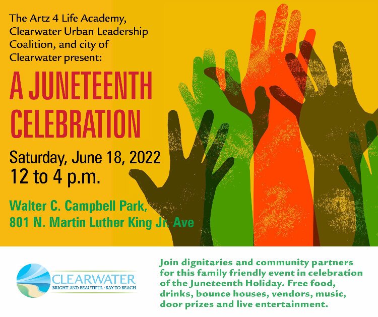 This weekend brings Juneteenth events in Clearwater and across Tampa Bay.