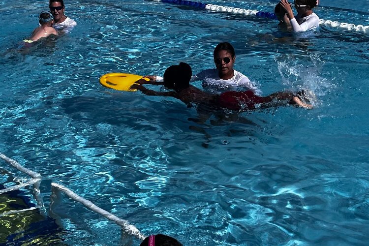 Water Warriors is designed for beginning swimmers and covers skills such as floating, breath control and water confidence, along with water safety education. 