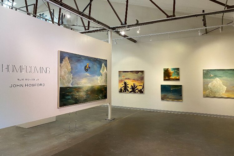 “Homecoming,” an exhibit featuring new work by artist John Hosford, is at Soft Water Gallery in St. Pete's Warehouse Arts District.