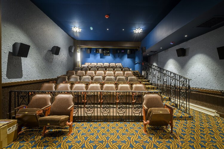 The Tampa Theatre's new 43-seat John T. Taylor Screening Room. 