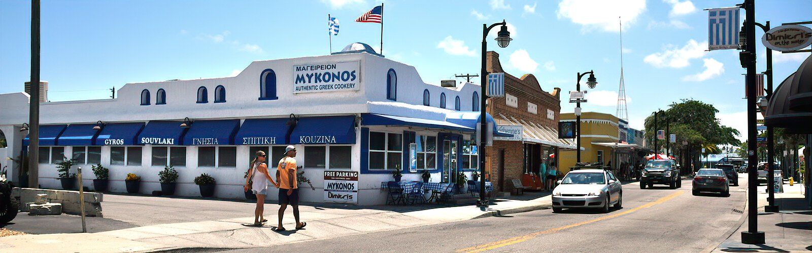  Along Dodecanese Boulevard, numerous restaurants serve traditional Greek cuisine and fresh seafood.