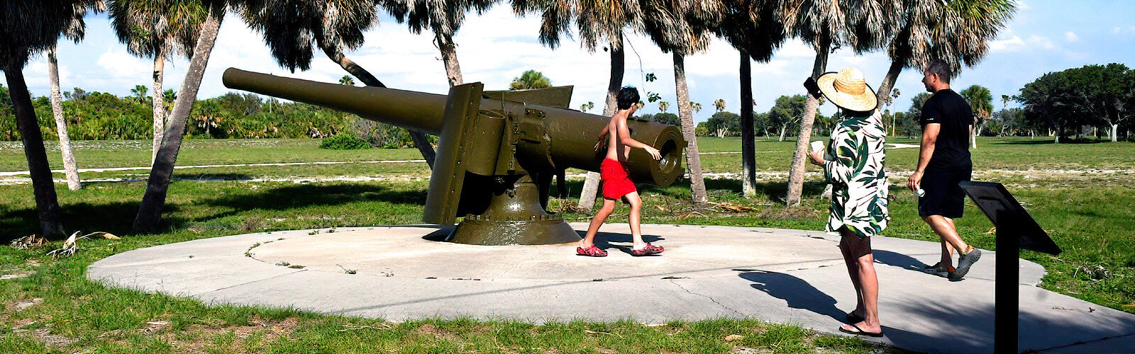 Built in 1898, the historic Fort De Soto was a military post. Today, visitors can view the remains of Battery Laidley and the last four remaining 12-inch M 1890-MI mortars in North America.