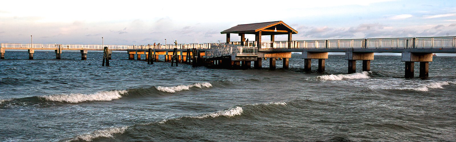 The recently-rebuilt Bay Pier is one of Fort De Soto’s two fishing piers and the departure point for the Egmont Key ferry.