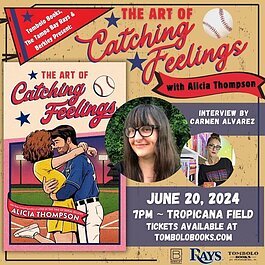 Local bestselling author and baseball lover Alicia Thompson's new book, "The Art of Catching Feelings," is the story of an unlikely romance between a pro baseball player and his heckler. A book launch event is June 20th at Tropicana Field.