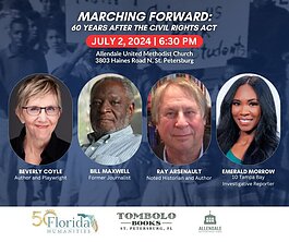 On July 2nd, "Marching Forward: 60 Years After the Civil Rights Act" will feature authors Bill Maxwell, Beverly Coyle and Ray Arsenault discussing the impact of the landmark federal law.