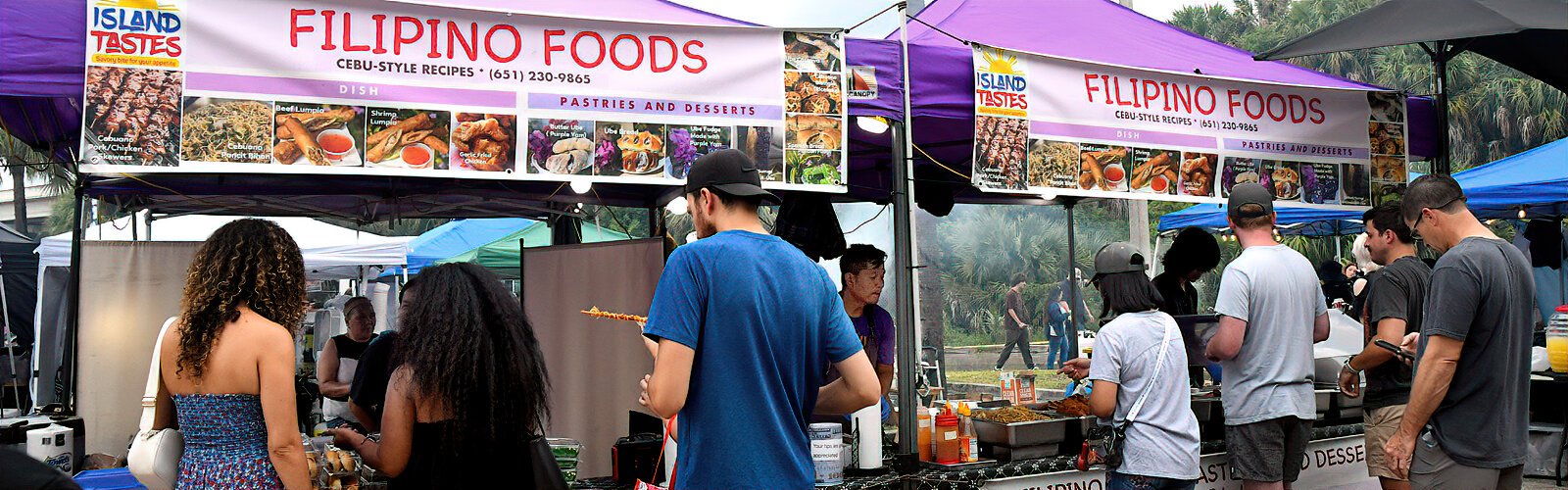 Filipino specialties can be sampled at the Asian Mega Night Street Food Market.