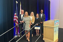 Plan Hillsborough's Katrina Corcoran (second from right) has earned attention and accolades for her work on the Mobility Section of Tampa's Comprehensive Plan and the Centers & Connections proposal for Hillsborough County's Comprehensive Plan.