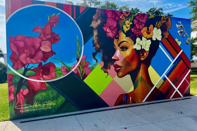 Clearwater's public art grant program and city-commissioned murals like this Carlos Pons artwork in Coachman Park are part of an effort to beautify Clearwater through public art.