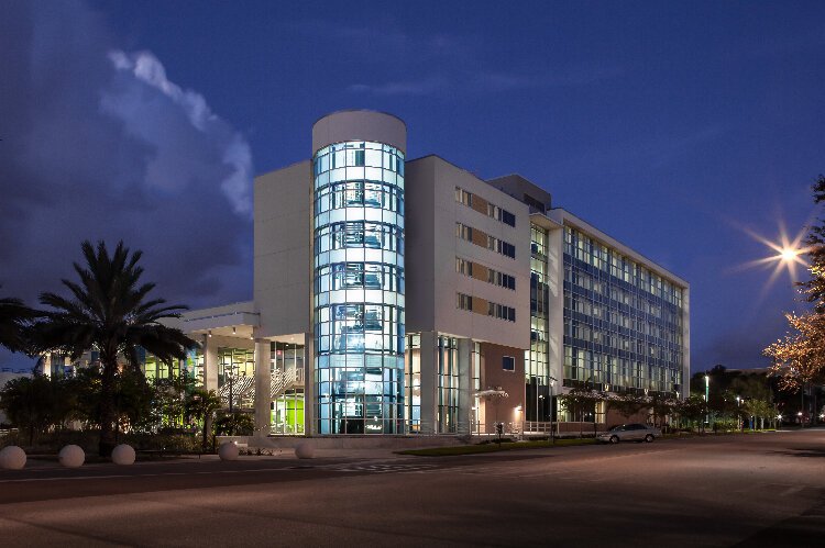 The student center at USF St. Petersburg is among Creative Contractors' projects on university and college campuses.