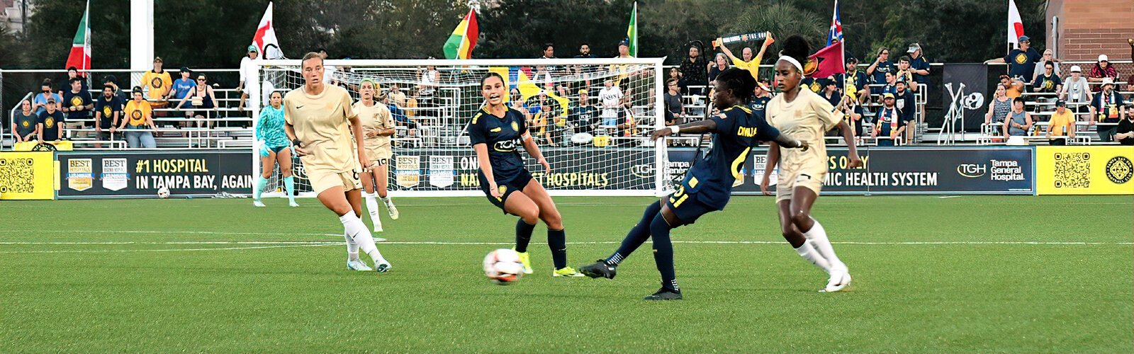 Seeing female pro athletes on the pitch is great inspiration for young Tampa Bay soccer players with aspirations to one day go pro.