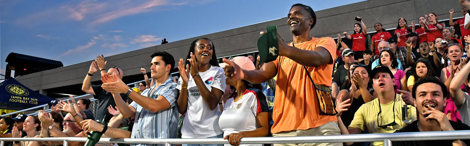 With fans cheering on the home team, the match ends in a 1-1 draw.