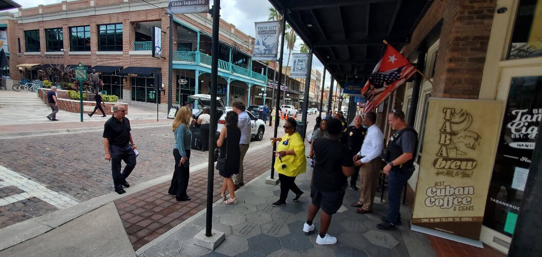 The City of Tampa's Ybor City Community Redevelopment Agency is funding the Seventh Avenue bricking project with property tax revenues generated in the Ybor CRA  district.