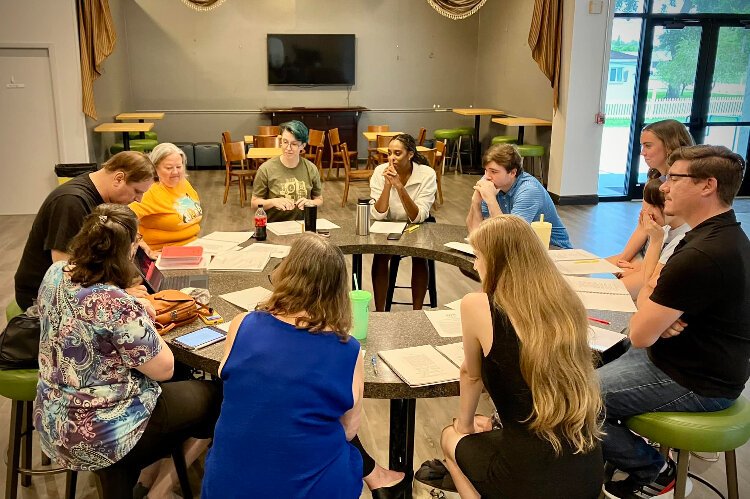 A table read for “Play On!” the St. Petersburg City Theatre's first play of the 20224-25 season. The theater turns 100 during the upcoming season.