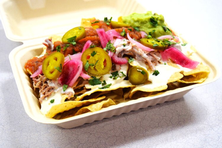 Small Giant Bar & Grill's loaded nachos are part of the concessions lineup for the Tampa Bay Sun FC's inaugural season. 