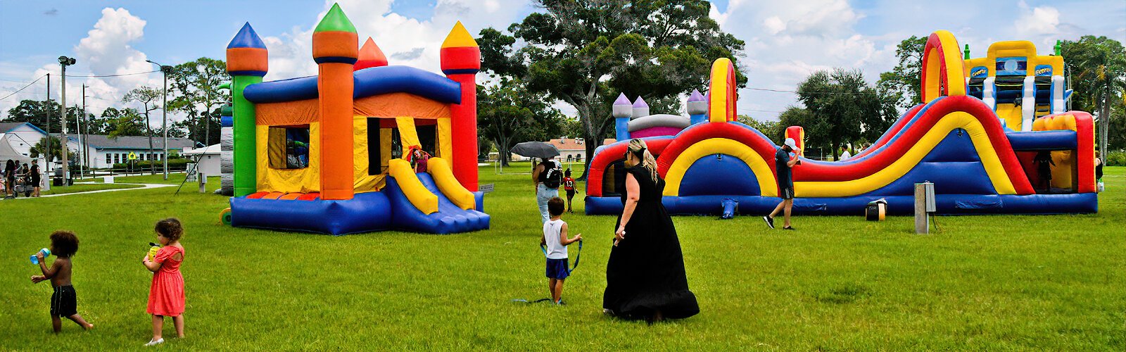 The Suncoast Kids Extravaganza at England Brothers Park in Pinellas Park is a day of family fun filled with bounce houses, pony rides, face painting and activities for all ages.