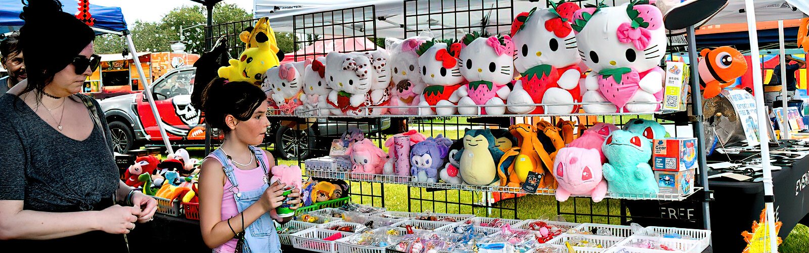  The Suncoast Kids Extravaganza festival features local businesses and vendors with plush stuffed animals..