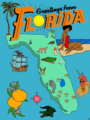 Corinne Zepeda's "Greetings from Florida" is part of the Tampa Museum of Art's portion of the "Skyway 2024" joint exhibit.