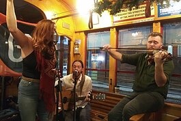 Ashley Smith and the Random Occurrence perform during a past Streetcar Live concert series, which features monthly live performances by some of the area's best musicians on a TECO Line Streetcar traveling between Ybor City and downtown Tampa