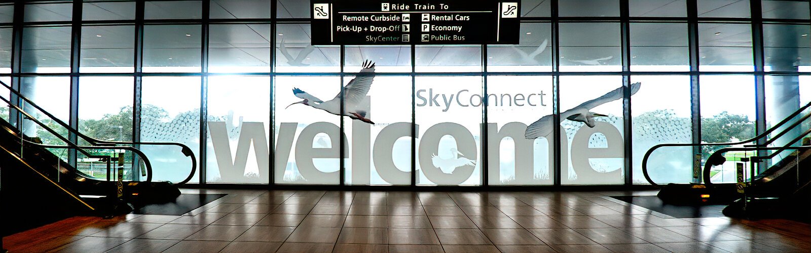 Florida wildlife-inspired art installations grab the eye at Tampa International Airport, a major regional employer located in the heart of the Westshore district.