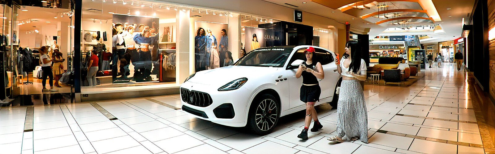  Maserati on display at International Plaza & Bay Street in Tampa’s Westshore district.