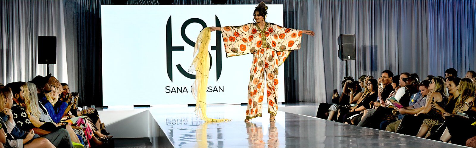 The latest collection from Florida-based fashion designer Sana Hassan’s Colors House of Fashion is showcased during Tampa Bay Fashion Week.