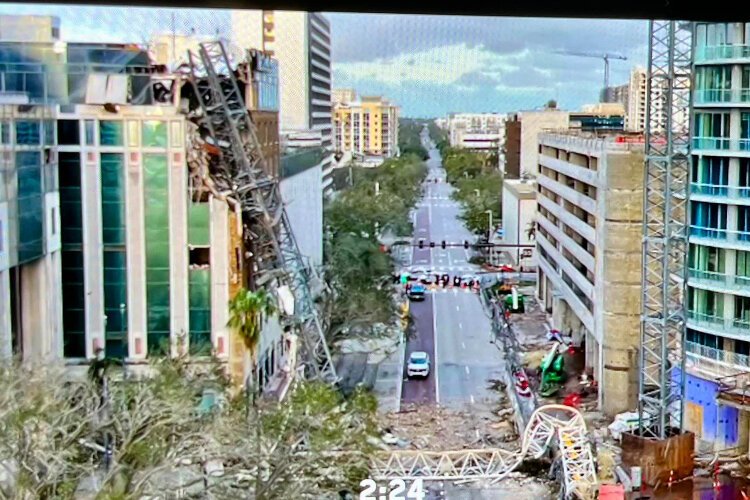 In St. Petersburg, Milton toppled a construction crane at The Residences at 400 Central, the city’s tallest building, and ripped the roof off of Tropicana Field.