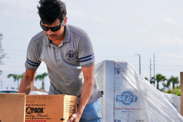 The day after Helene, Feeding Tampa Bay launched food distribution sites in hard-hit areas across Tampa Bay