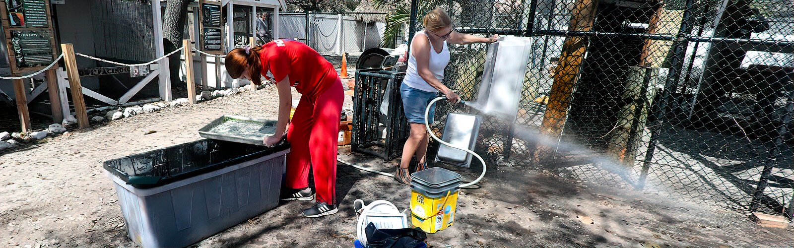 Crates and trays are scraped clean and rinsed by community volunteers. A wish-list has been set up for critical items that need replacing.