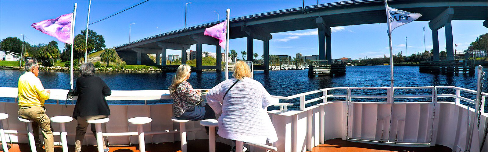  Initiating a new era of cruising in Tampa, Craft can accommodate 150 passengers, making it the largest dining cruise vessel to navigate the Hillsborough River. 