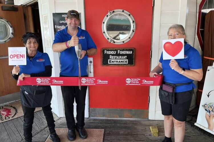 Tampa Bay Beaches Chamber of Commerce has held mini-ribbon cutting ceremonies as businesses reopen after the storms. On Friday, October 25th, a free concert at Horan Park in St. Pete Beach doubles as a fundraiser for displaced beach business workers.