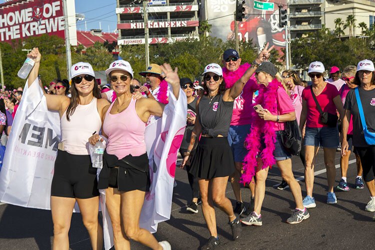 Over 25,000 people attended this year's Making Strides Against Breast Cancer walk at Raymond James Stadium on October 26th. 