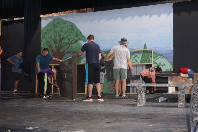 On a Saturday following the destruction from Milton, over 110 people came together to assist in the St. Petersburg City Theatre's cleanup.