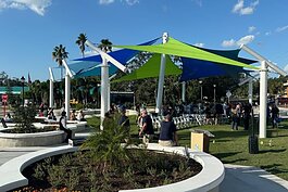 Clearwater's Mercado, a newly built community plaza and gathering place at Cleveland Street and Gulf-to-Bay, is the latest project in the city's effort to reinvigorate its Downtown Gateway area.