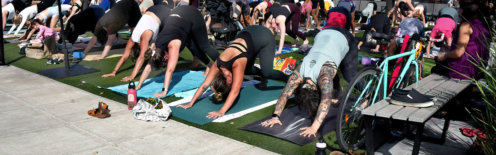 Donations collected by “Yoga Collaboration on the Lawn” will benefit the nonprofit organization Feeding Tampa Bay.