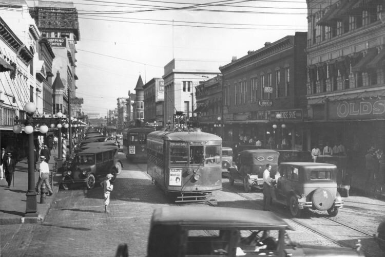 Franklin Street in October 1925