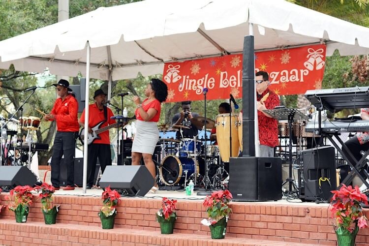 The Jingle Bell Bazaar at Ybor has a full day of live music and performances to go along with a holiday market, food trucks, and kids' activities. 